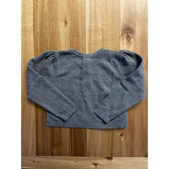 Hope & Henry Milano Stitch Cardigan Gray Sweater Size S (5-6) Long Sleeve - Picture 4 of 5